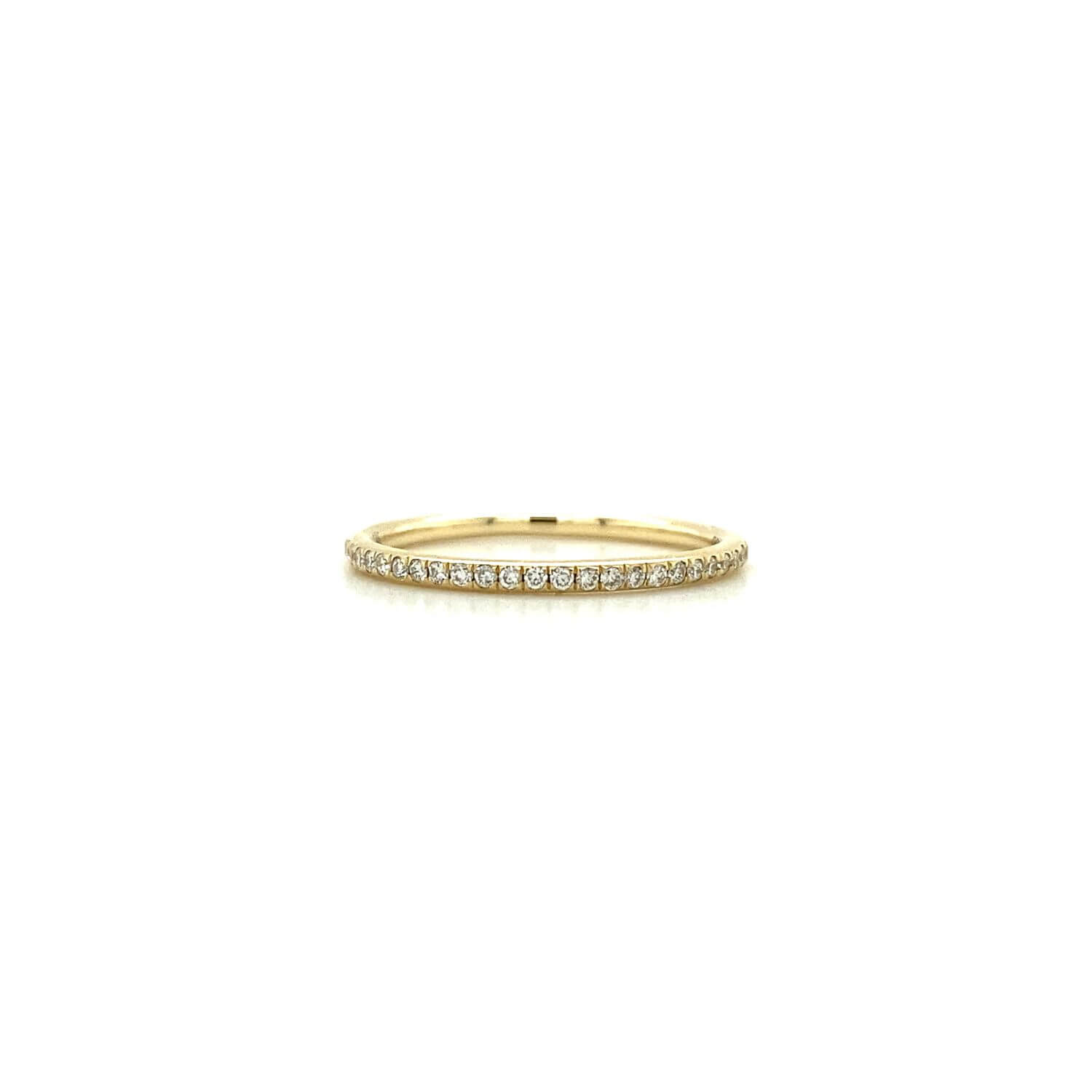 Sparkle geelgouden ring 14 karaat 0.12ct diamant