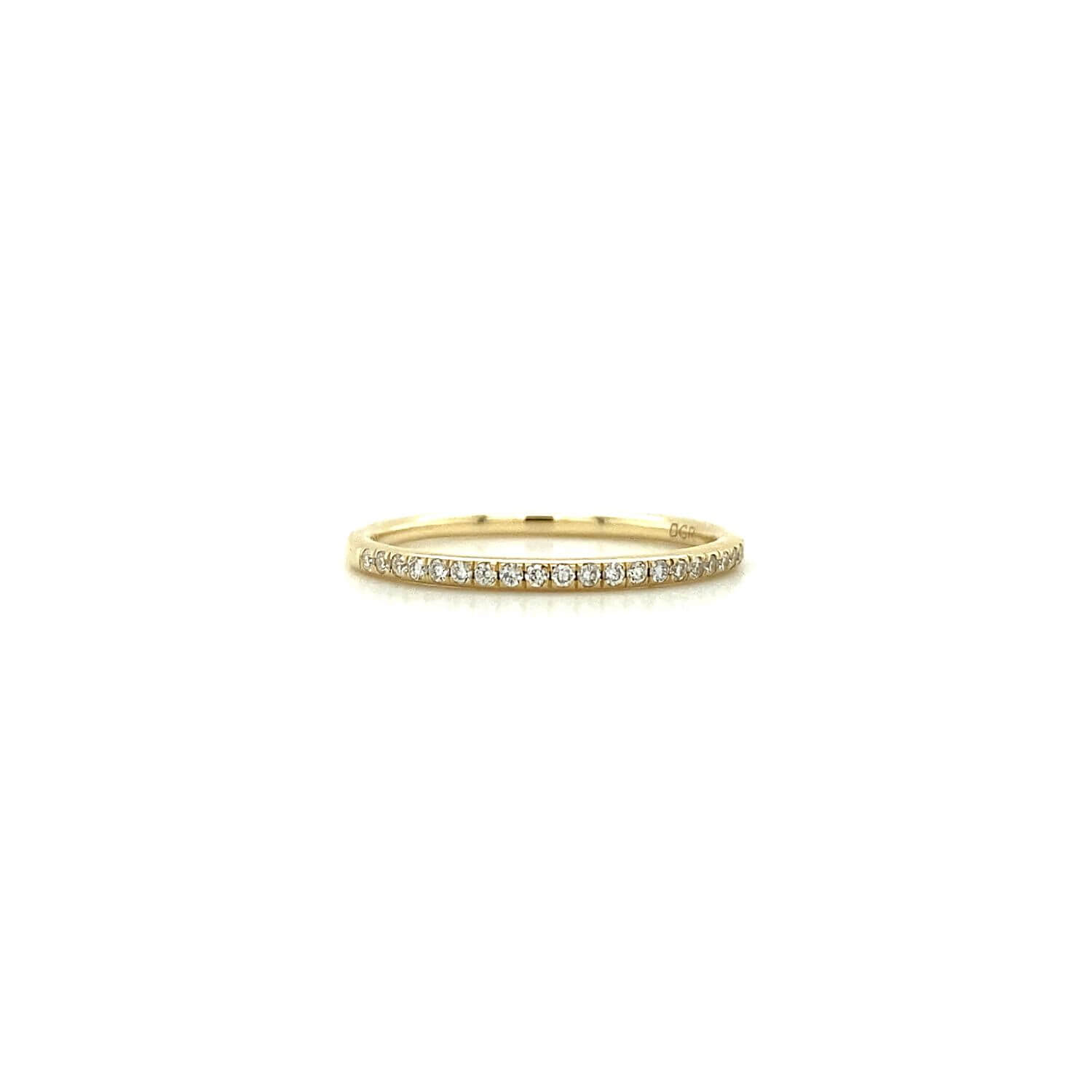 Echt gouden ring 14 karaat met 0.12ct diamant