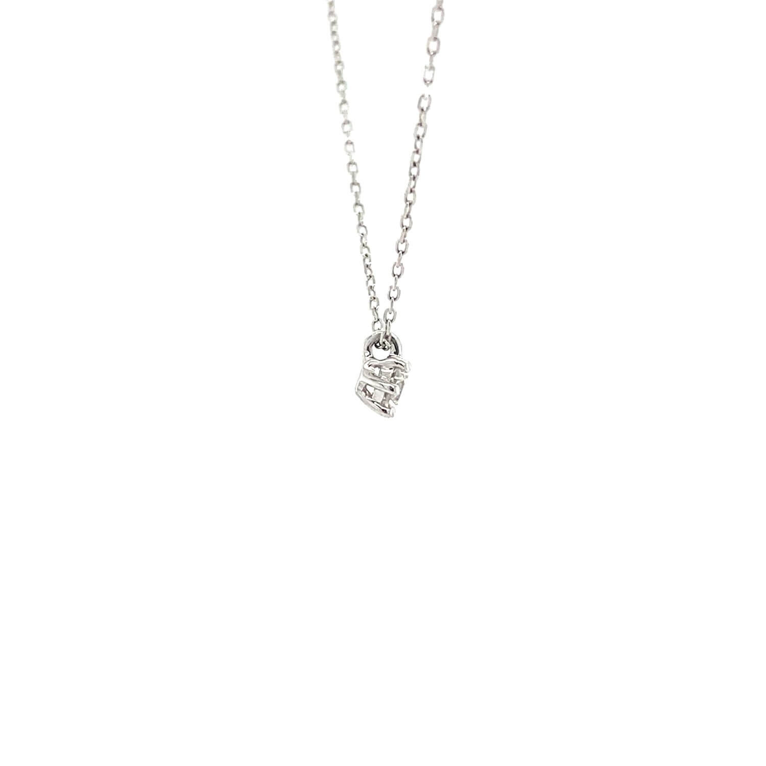 Sparkle Amsterdam wit gouden ketting Shining light 0,10 ct