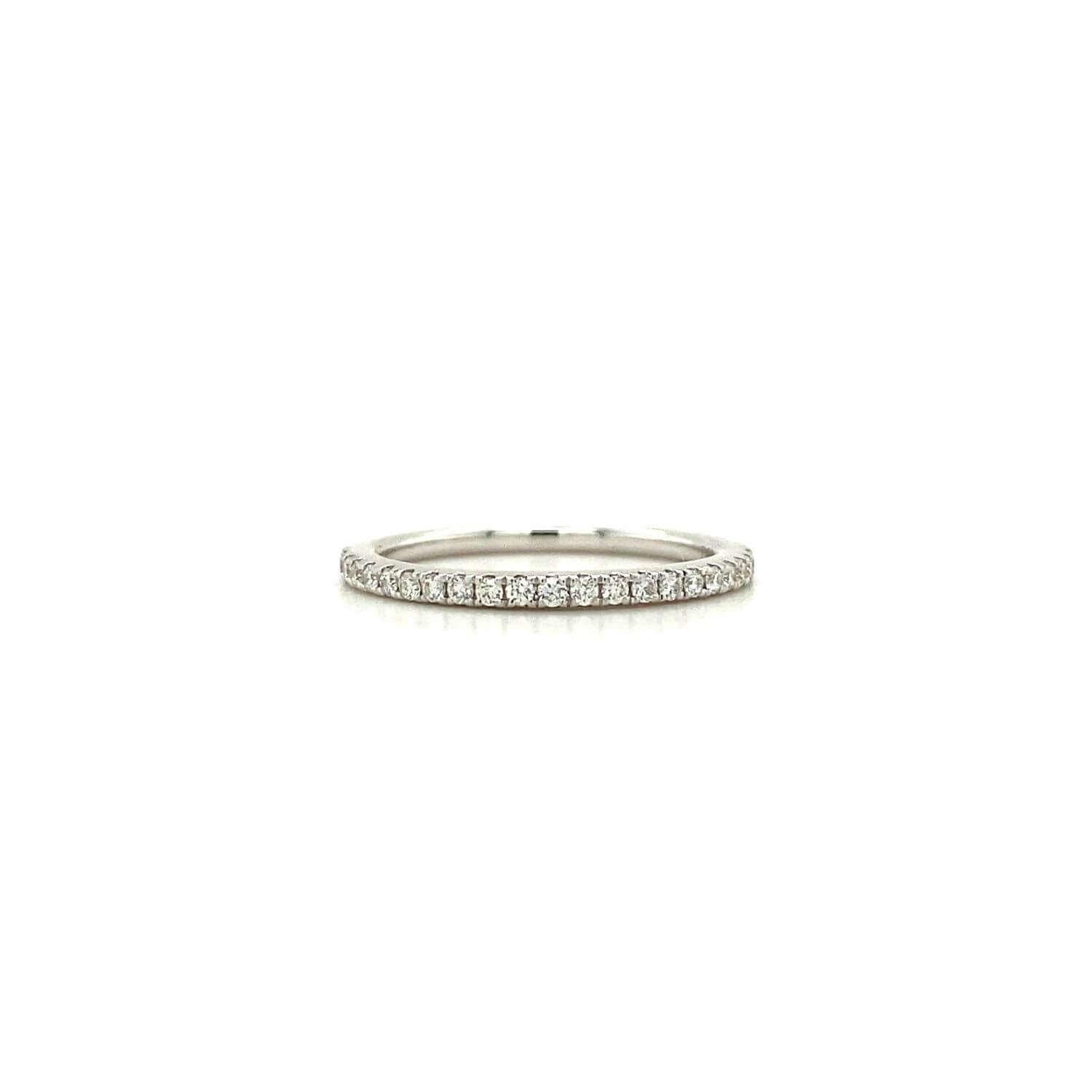 14 karaat witgouden ring Elegant for you vooraanzicht